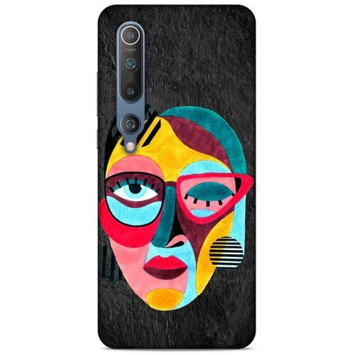Lopard Xiaomi Mi 10 Uyumlu Kılıf Sürreal Yüzler ♀ (11) Tam Koruma Baskılı