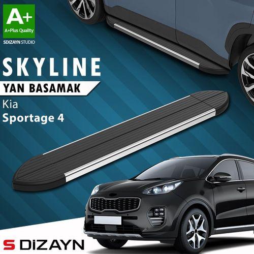 S-Dizayn Kia Sportage 4 Skyline Krom Yan Basamak 173 Cm 2016-2021 A+ Kalite