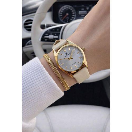 Daniel Klein Deri Kordonlu 2 Yıl Garantili 3 Atm Suya Dayanıklı Kadın Kol Saati+Bileklik BD.14274.5