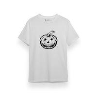 Smiling Pumpkin Icon Beyaz Kısa kol Erkek Tshirt