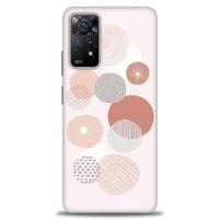 Xiaomi Redmi Note 11 Pro Kılıf HD Baskılı Kılıf - Pembe Daireler + Tam Ekran Koruyucu