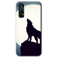 Realme 7 Kılıf HD Desen Baskılı Arka Kapak + Temperli Cam - Dolunay Bozkurt