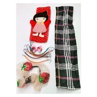 Renkli Desenli Taç Toka Bandana Set