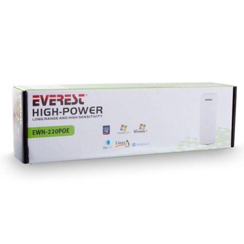 EVEREST EWN-220POE, 300Mbps, 5Ghz WiFi, 10dbi Anten, 5Km Menzil, Noktadan Noktaya, Dış Mekan, Access Point CPE