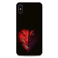 Apple iPhone XS Max Kılıf Dragons (16) Kalın Kılıf Kırmızı King Ejderha
