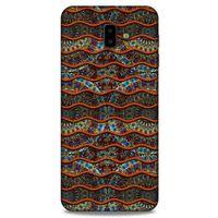 Samsung Galaxy J6 Plus Kılıf Baskılı Özel Seri Taşlı (35) Fit Design Kılıf