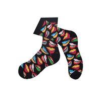 Ağız Desenli Çorap Erkek Uzun Çorap Clb