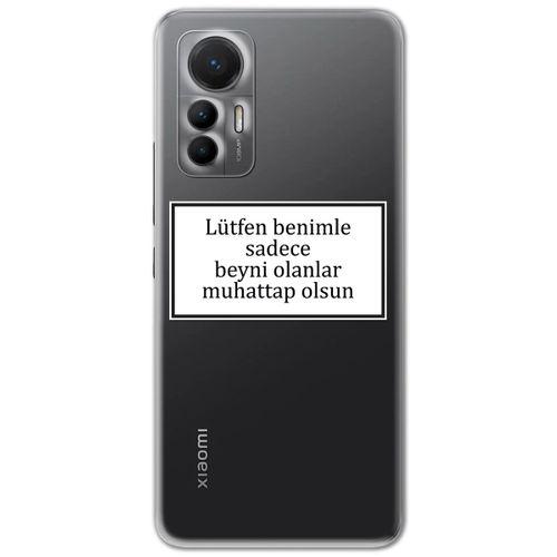 Xiaomi Mi 12 Lite Kılıf HD Yazı Baskılı Silikon Arka Kapak - Yazı 14
