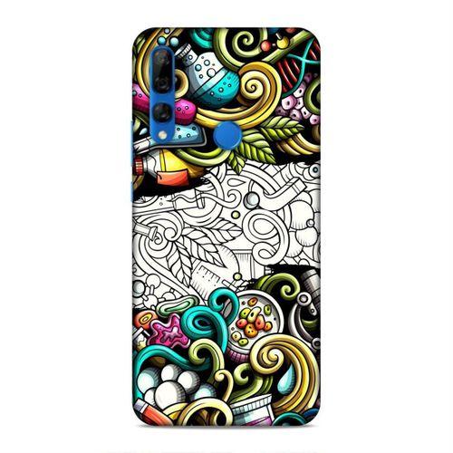 Huawei Y9 Prime 2019 Kılıf Kimya Doodle Arka Kapak Silikon Koruma Full Koruyucu