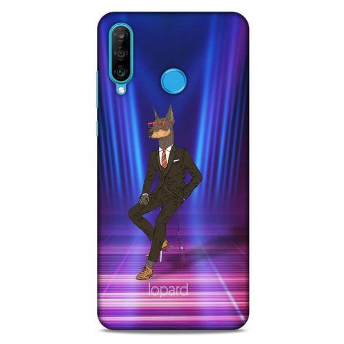 Huawei P30 Lite Kılıf FunnyMaX (44) Tough Armor Kılıf Fuşya Doberman