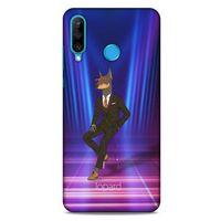 Huawei P30 Lite Kılıf FunnyMaX (44) Tough Armor Kılıf Fuşya Doberman