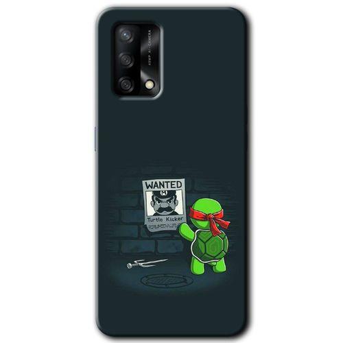 MRCİLETİSİM Oppo A54 Kılıf Baskılı Kapak - Kaplumbağa Avcısı + 5D Tam Kaplayan Cam