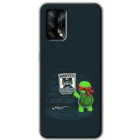 MRCİLETİSİM Oppo A54 Kılıf Baskılı Kapak - Kaplumbağa Avcısı + 5D Tam Kaplayan Cam