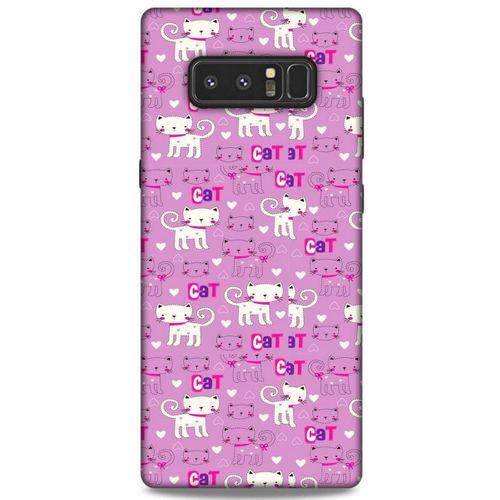 Lopard Samsung Galaxy Note 8 Uyumlu Kılıf Kediler (4) Koruma Kılıfı Pink Cat