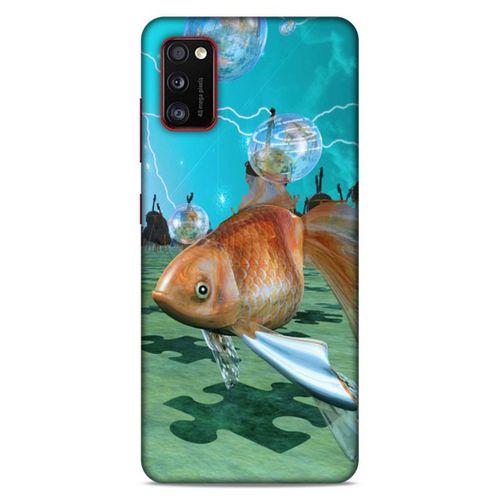Lopard Samsung Galaxy A41 Uyumlu Kılıf Manipülasyon ☻ (29) Arka Koruma Kılıfı Baskılı