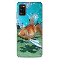Lopard Samsung Galaxy A41 Uyumlu Kılıf Manipülasyon ☻ (29) Arka Koruma Kılıfı Baskılı