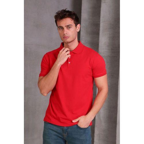 Erkek Slim Fit Pamuklu Yumuşak Doku Nefes Alan Kumaş Yakalı Tişört