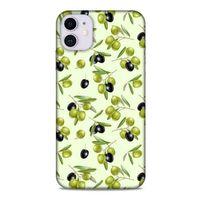 Frutix Zeytin 01 Apple Iphone 11 Kılıf Desenli Silikon