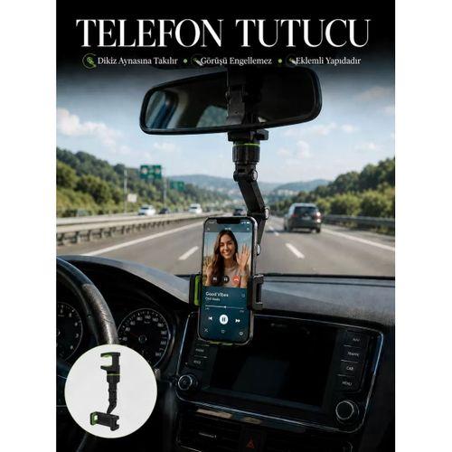 Dikiz Aynası Telefon Tutucu Katlanabilir Ayarlanabilir Araç İçi Telefon Standı