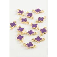 Çiçek Çift Kulplu Mineli Bileklik ve Kolye Ucu Aparatı 1 Adet