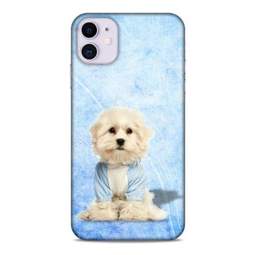Apple Iphone 11 Kılıf Köpek Kıyafetleri (20) Koruyucu Kılıf Maltese Pijama