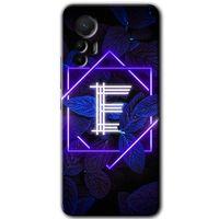 Xiaomi Mi 12 Lite HD Baskılı Kılıf + 9D Tam Ekran Koruyucu - Dark Neon Yaprak E Harfi
