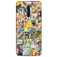 Oppo Reno 2z Uyumlu Kılıf Rick And Morty (36) Glitter Kılıf Cop Morty