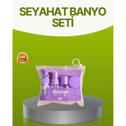Seyahat Banyo Seti 5 Parça Şeffaf Taşıma Çantalı 30 Ml
