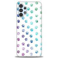 Samsung Galaxy A13 4G Kılıf HD Baskılı Kılıf - Minik Patiler + Tam Ekran Koruyucu