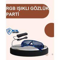 Renkli Led Işıklı Eğlence Gözlüğü Parti Aksesuarı