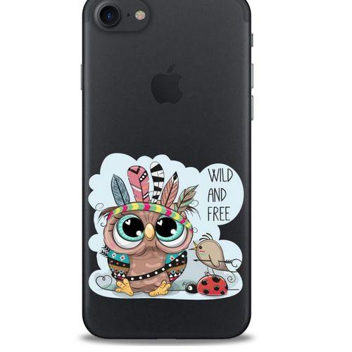 Zoologix (55) Apple Iphone 8 Şeffaf Kılıf Silikon Desenli