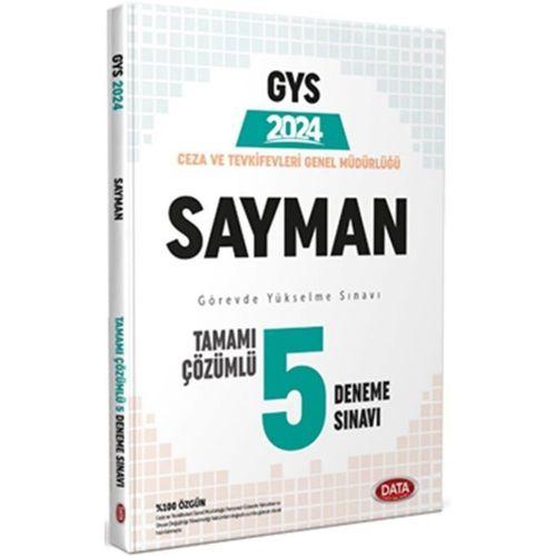 Ceza ve Tevkifevleri Sayman GYS Tamamı Çözümlü 5 Deneme Sınavı Data Yayınları