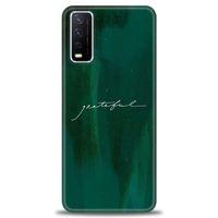 Vivo Y11S Kılıf HD Baskılı Kılıf - Grateful + Tam Ekran Koruyucu