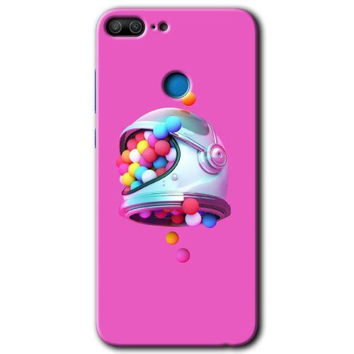 Honor 9 Lite HD Baskılı Kılıf + 9D Tam Ekran Koruyucu - Uzay Başlığı