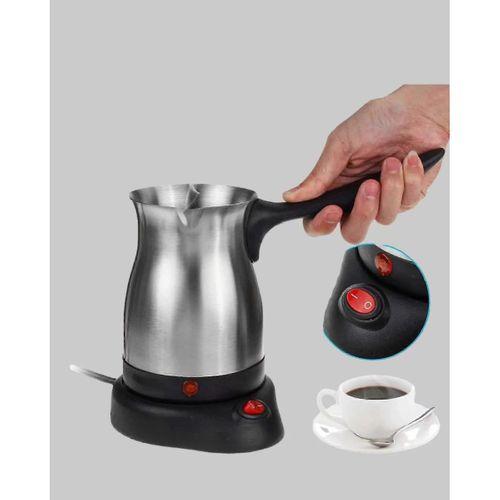 Paslanmaz Çelik Elektrikli Cezve 800w 6 Fincan Kapasiteli
