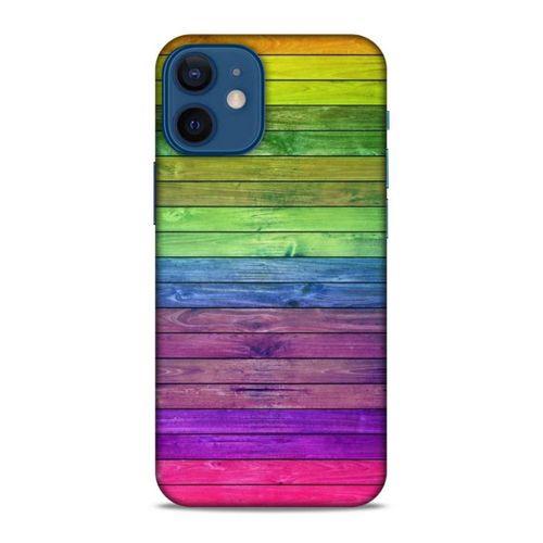 Lopard Apple iPhone 12 Mini Uyumlu Kılıf Wood'X (26) Tpu Silikon Kılıf Desenli