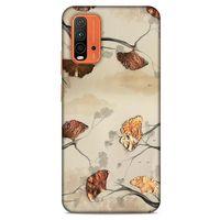 Lopard Xiaomi Redmi 9T Uyumlu Kılıf Y.Liva-2020 Seri Ginkgo Tasarımlı Kılıf