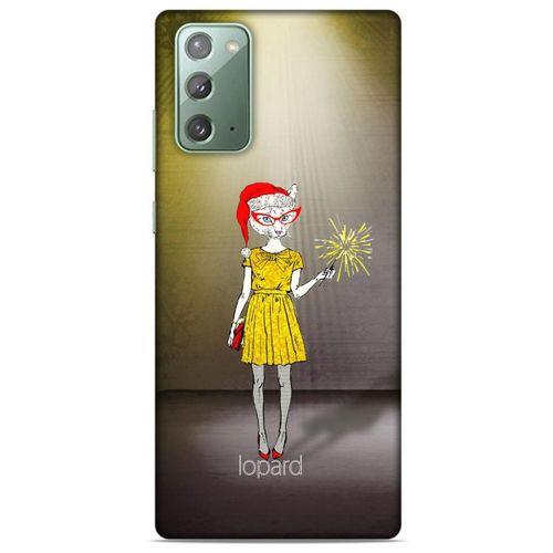 Samsung Galaxy Note 20 Kılıf FunnyMaX (32) Soft Silikon Kılıf Turuncu Kahve