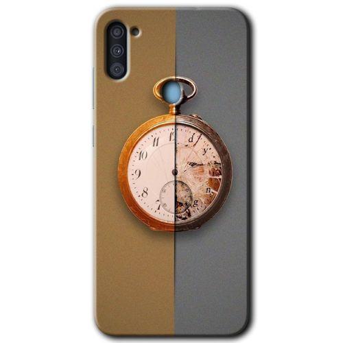 Samsung Galaxy A11 HD Baskılı Kılıf + 9D Tam Ekran Koruyucu - Clocks Artwork