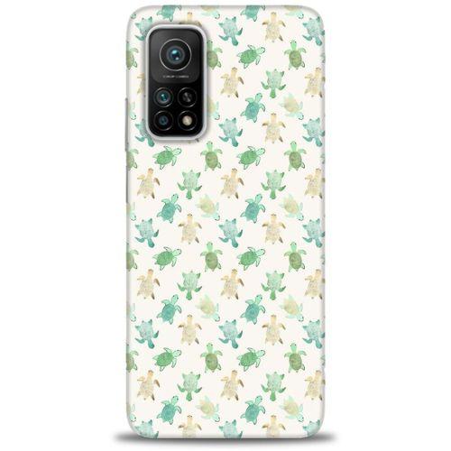 Xiaomi Mi 10T Kılıf HD Baskılı Kılıf - Minik Tosbağalar + Tam Ekran Koruyucu
