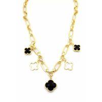 Vc Yonca Kolye - Siyah