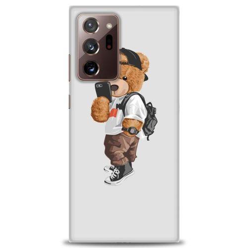 Samsung Galaxy Note 20 Ultra Kılıf HD Baskılı Kılıf - Teddy Bear Cool + Tam Ekran Koruyucu