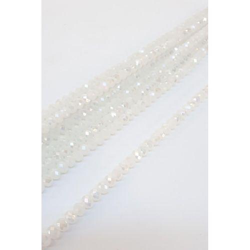 Mat Beyaz Kristal Boncuk 6 Mm