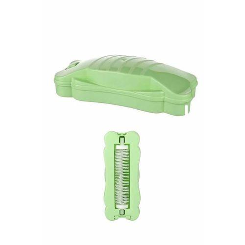 Kelebek Tasarımlı Tek Fırçalı Gırgır 17x7x4 cm Yeşil