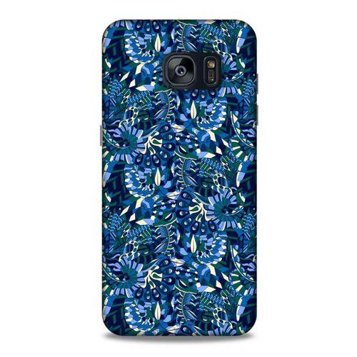 Samsung Galaxy S7 Edge Uyumlu Kılıf Mavi Delisi (41) Tank Kılıf Çiçek