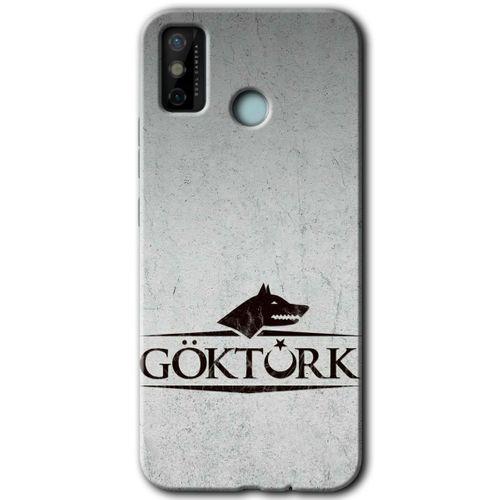 Tecno Spark 6 Go Kılıf HD Desen Baskılı Arka Kapak - Göktürk + Kırılmaz Cam