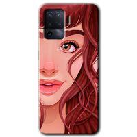 Oppo Reno 5 Lite Kılıf HD Baskılı Desen + Hayalet Cam Yandan Görünmez