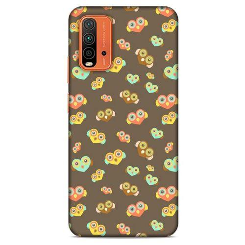 Lopard Xiaomi Redmi 9T Uyumlu Kılıf Baykuşlar (10) Full Koruma Kılıfı