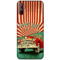 Retro (12) Desen Koruyucu Silikon Renkli Oppo Realme C3 Kılıf