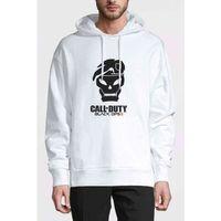 Call Of Duty4 Baskılı Beyaz Erkek Kapşonlu Sweatshirt